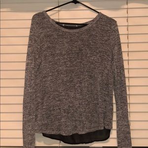Gray and black long sleeve